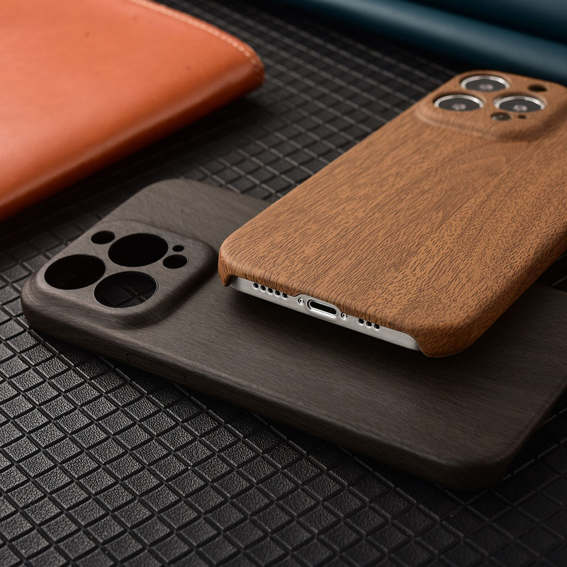Imitate Wood Grain δερμάτινη θήκη τηλεφώνου για iPhone 14 Plus 14 Pro Max Plus 11 12 13 Pro Max Προστασία πλήρους σώματος κάμερας πίσω κάλυμμα