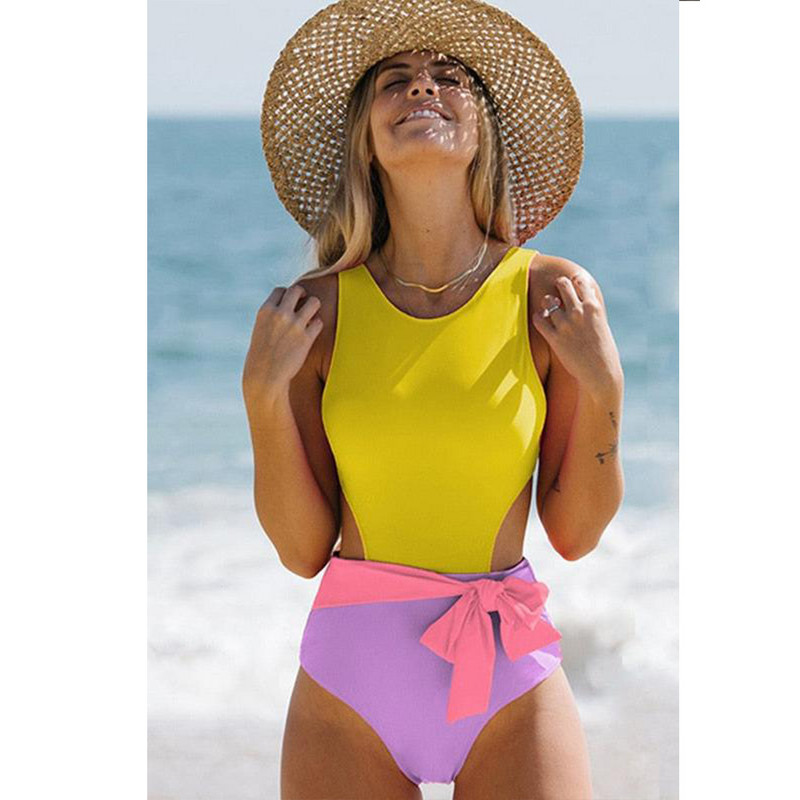 Ženska odjeća za plažu Modni jednodijelni kupaći kostim Seksi izdubljeni bikini set Blagdanska odjeća za plažu Kupaći kostim Odjeća za surfanje bez leđa