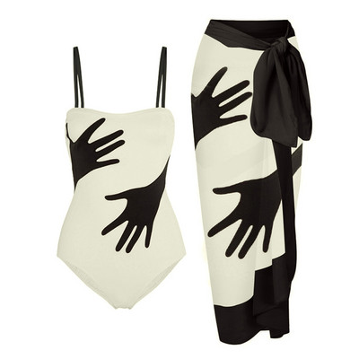 Kupaći kostimi 2022. Ženski jednodijelni dizajnerski kupaći kostimi i maske Ljetna odjeća za plažu Trokutasti bikini set velike veličine bez leđa