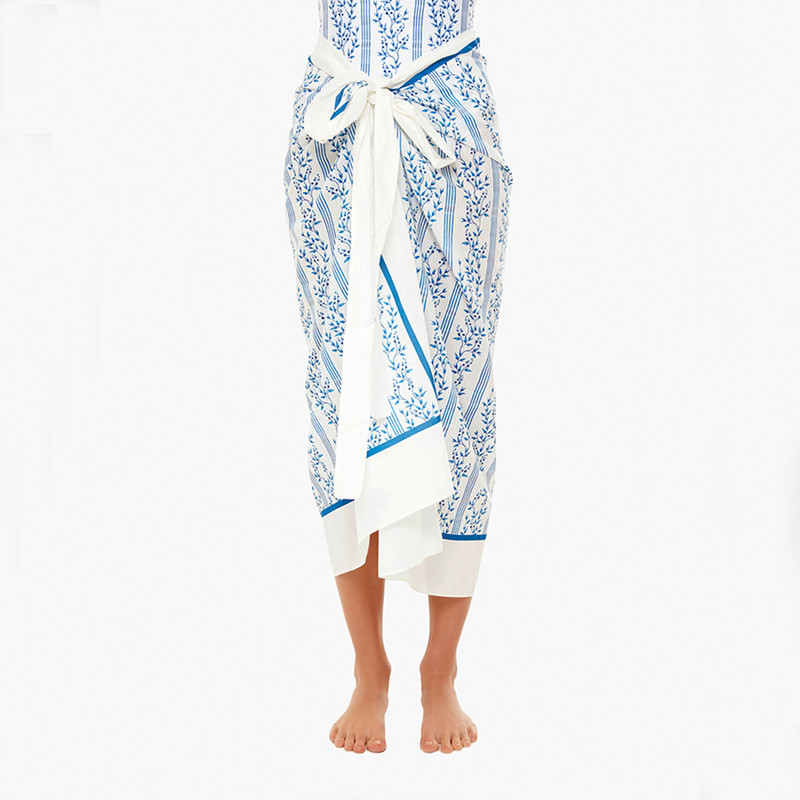 Jednodijelni kupaći kostim s plavim printom i pokrivalom, dizajnerski kupaći kostim za plažu, ljetna odjeća za surfanje