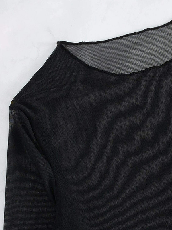 3 KOM Mrežasti prozirni bikini s dugim rukavima i naramenicama Ženski kupaći kostim Ženski kupaći kostim Trodijelni komplet bikinija za kupanje Kupaći kostim za dame