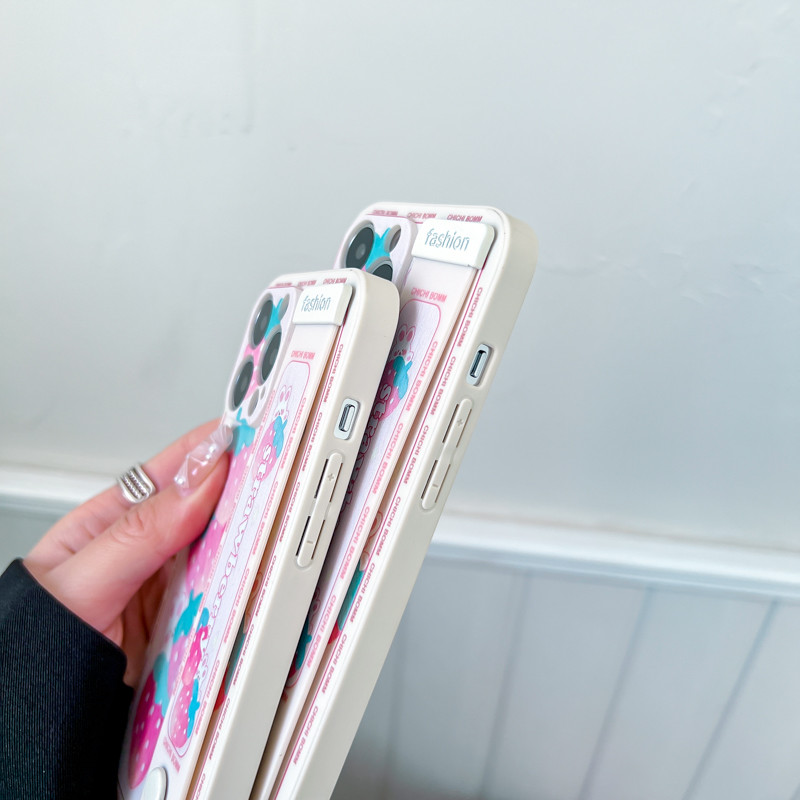 Θήκη με λουρί καρπού για iPhone 13 12 11 Pro Max Xs Max XR 7 8 Plus SE Rose Flower Fruits Προστασία θήκης τηλεφώνου από σιλικόνη