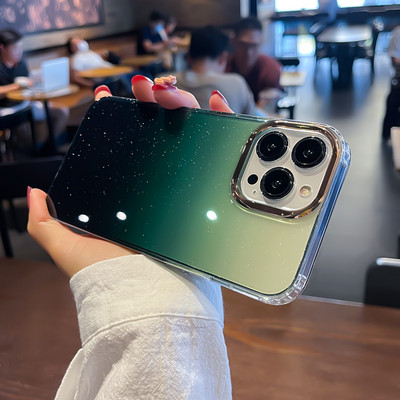 Deluxe Pink Σταδιακά Διαφανής Μωβ Θήκη τηλεφώνου για iPhone 14 11 12 13 Pro Max 14Plus 13Pro 14Pro MAX Αντικραδασμικό κάλυμμα TPU