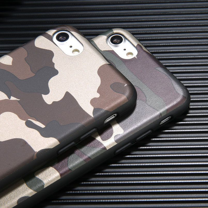 Θήκη καμουφλάζ Boucho Army Πράσινη θήκη για iPhone 12 Mini 11 Pro Max XS 6 6s 7 8 Plus X XR XS Max SE 5 5s Κάλυμμα θήκης τηλεφώνου σιλικόνης