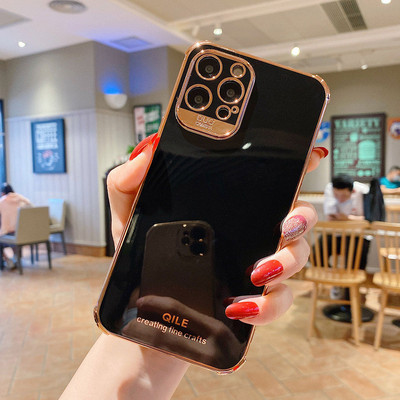 Boucho Πολυτελής ηλεκτρολυτική θήκη για iPhone 13 12 Pro Max 11 Pro XS Max XR X 7 8 6 S plus SE Soft TPU Cover for iPhone 12 Mini