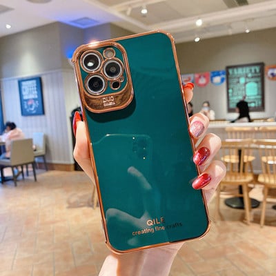 Boucho Πολυτελής ηλεκτρολυτική θήκη για iPhone 13 12 Pro Max 11 Pro XS Max XR X 7 8 6 S plus SE Soft TPU Cover for iPhone 12 Mini