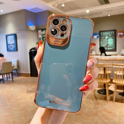 Boucho Πολυτελής ηλεκτρολυτική θήκη για iPhone 13 12 Pro Max 11 Pro XS Max XR X 7 8 6 S plus SE Soft TPU Cover for iPhone 12 Mini