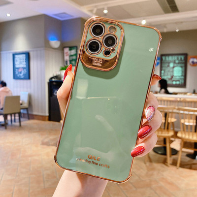 Boucho Πολυτελής ηλεκτρολυτική θήκη για iPhone 13 12 Pro Max 11 Pro XS Max XR X 7 8 6 S plus SE Soft TPU Cover for iPhone 12 Mini