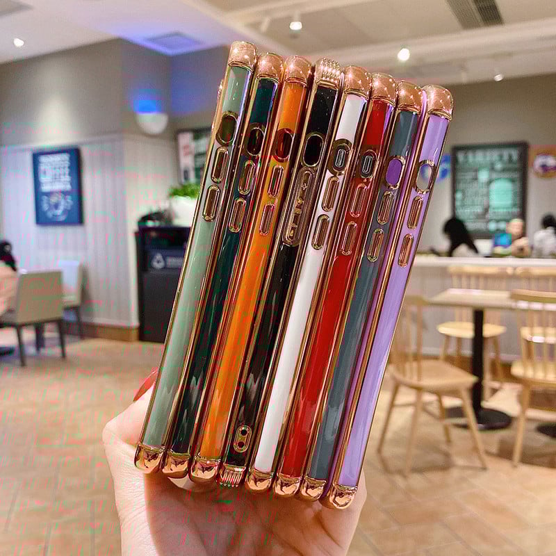 Boucho Πολυτελής ηλεκτρολυτική θήκη για iPhone 13 12 Pro Max 11 Pro XS Max XR X 7 8 6 S plus SE Soft TPU Cover for iPhone 12 Mini