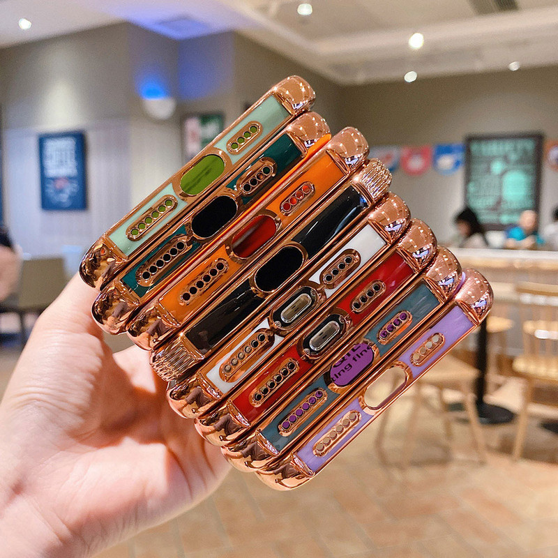 Boucho Πολυτελής ηλεκτρολυτική θήκη για iPhone 13 12 Pro Max 11 Pro XS Max XR X 7 8 6 S plus SE Soft TPU Cover for iPhone 12 Mini