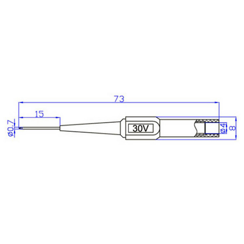 Automobilio remonto zondo bandymas Thorn multimetro zondo rašiklis ECU laidai, nesugedę multimetro laidai + ECU indukcinio signalo aptikimo ritė