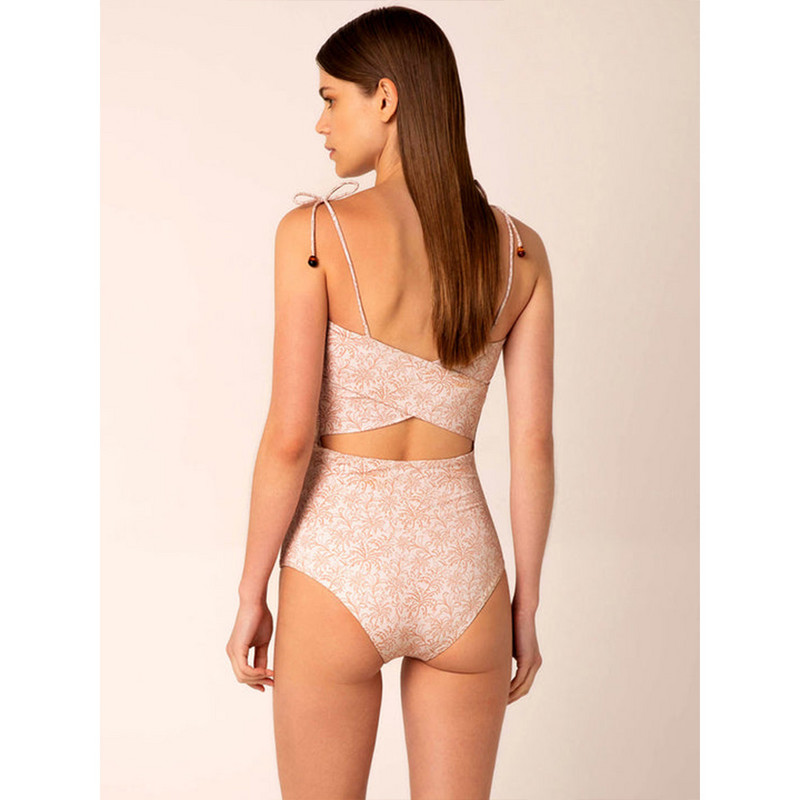 Ženski retro kupaći kostim Jednodijelni kupaći kostim na vezanje s printom, dizajnerski kupaći kostim za plažu, ljetna odjeća za surfanje