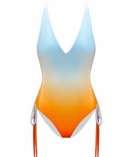 Modni kupaći kostimi za žene 2022. Novi Deep-V Odjeća za plažu Jednodijelni kupaći kostim sa suknjom Ljeto Biquini Biquini Odjeća za surfanje bez leđa