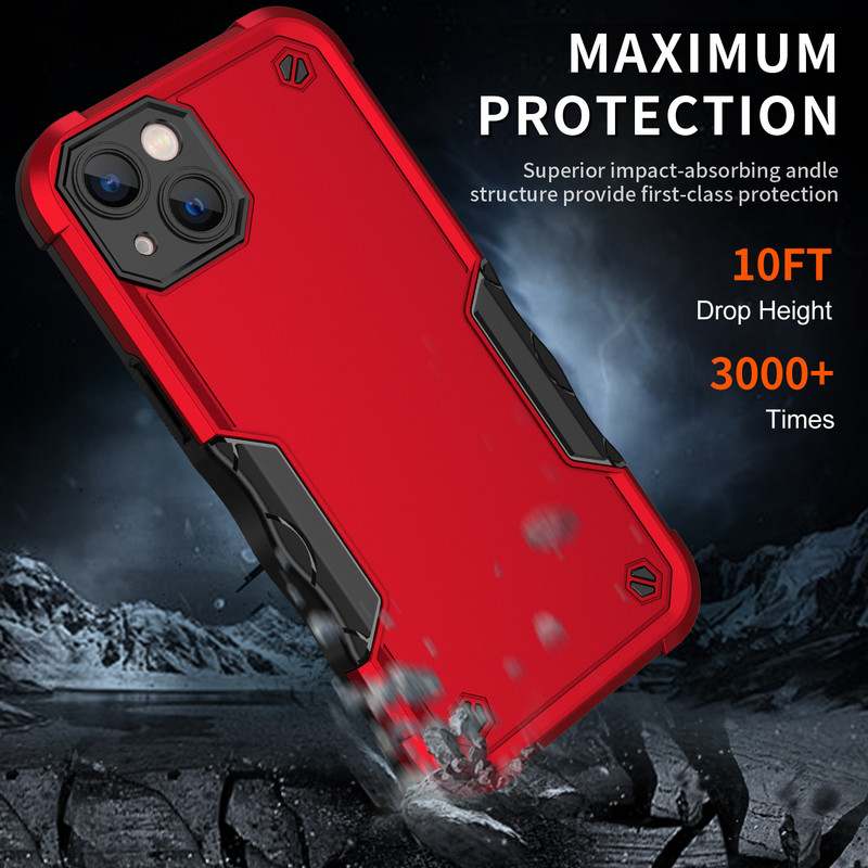 Armor ütésálló tok iphone 13 12 11 pro max XS MAX XR 7 8 Plus SE luxus puha szilikon élekkel, kemény hátú védőburkolathoz