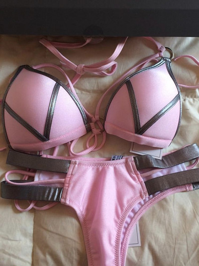 Push Up Bikini Ženski Bandeau Kupaći kostim 2022 mujer Kupaći kostim Micro String Bikini Set Brazilski kupaći kostim Swim Biquini