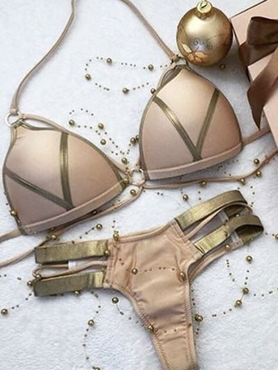 Push Up Bikini Ženski Bandeau Kupaći kostim 2022 mujer Kupaći kostim Micro String Bikini Set Brazilski kupaći kostim Swim Biquini