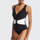 2022 Fashion One Piece μαγιό Colorblock Slim Fit Κομψό μπικίνι με ψηλόμεσο σέξι φόρεμα παραλίας, χωρίς ραφές, ενδύματα παραλίας