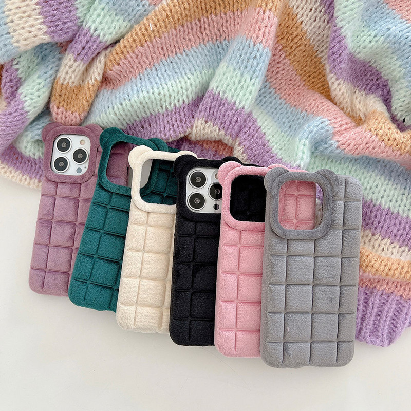 Cute Cartoon Λούτρινη θήκη τηλεφώνου για iphone 14 Pro Max Plus 13 12 11 Pro MAX 14Plus 14Pro 13Pro 12Pro MAX κάλυμμα μαλακής σιλικόνης TPU