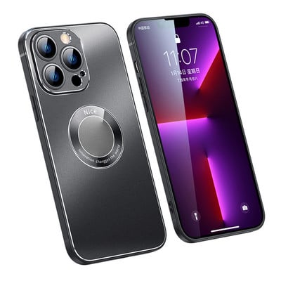 Luxusné kovové zadné puzdro kompatibilné s kovovým puzdrom na telefón pre iPhone 13 Pro Max/12 Pro max 13 Pro/12Pro s ochranou šošovky