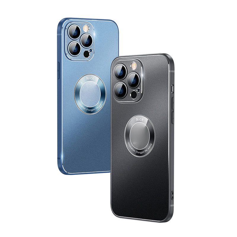 Luxusné kovové zadné puzdro kompatibilné s kovovým puzdrom na telefón pre iPhone 13 Pro Max/12 Pro max 13 Pro/12Pro s ochranou šošovky
