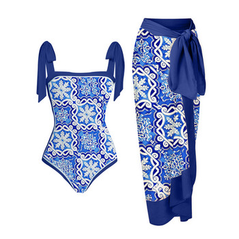 2022 New Fashion Print One Piece μαγιό πεταλούδα λουράκι Λεπτό σέξι μπικίνι ψηλόμεση Κομψό ρούχα παραλίας χωρίς ραφές Patchwork Μόδα