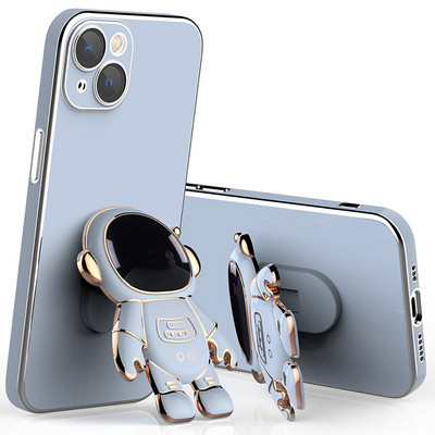 Θήκη βάσης 3D Astronauts Invisible Holder για iPhone 13Pro Max 11 12 Pro Max Mini XS XR X 8 7 Plus Κάλυμα προστασίας φακού κάμερας