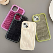 Fashion Folded wave θήκη τηλεφώνου για iphone 14 Pro MAX Plus 13 12 11 Pro MAX 14Plus 14Pro 13Pro 12Pro MAX κάλυμμα μαλακής σιλικόνης TPU