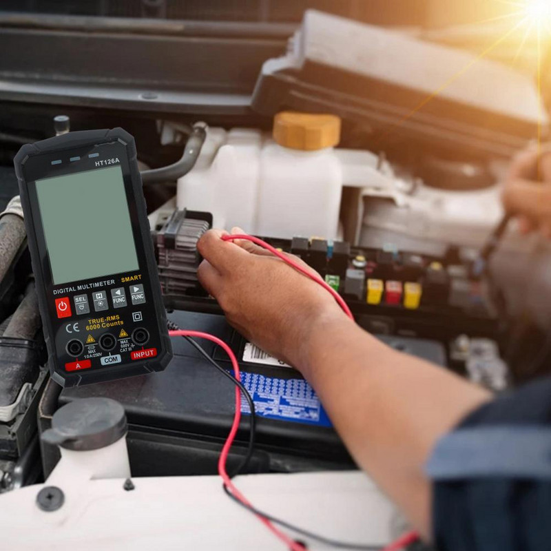 Pouzdan univerzalni mjerač Tipke otporne na habanje Vatrootporni ABS digitalni multimetar za testiranje baterije Prijenosni multimetar