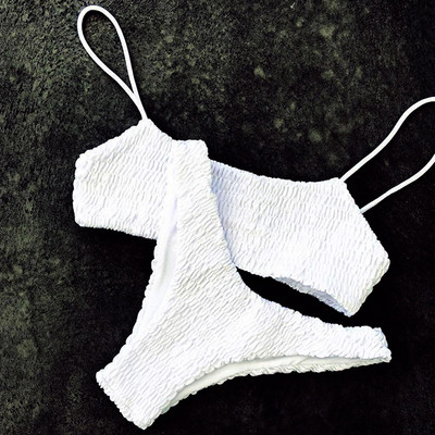 Novi seksi naborani bikini 2021. Ženski kupaći kostim Ženski kupaći kostim Dvodijelni komplet bikinija Brazilski kupaći kostim za plivanje