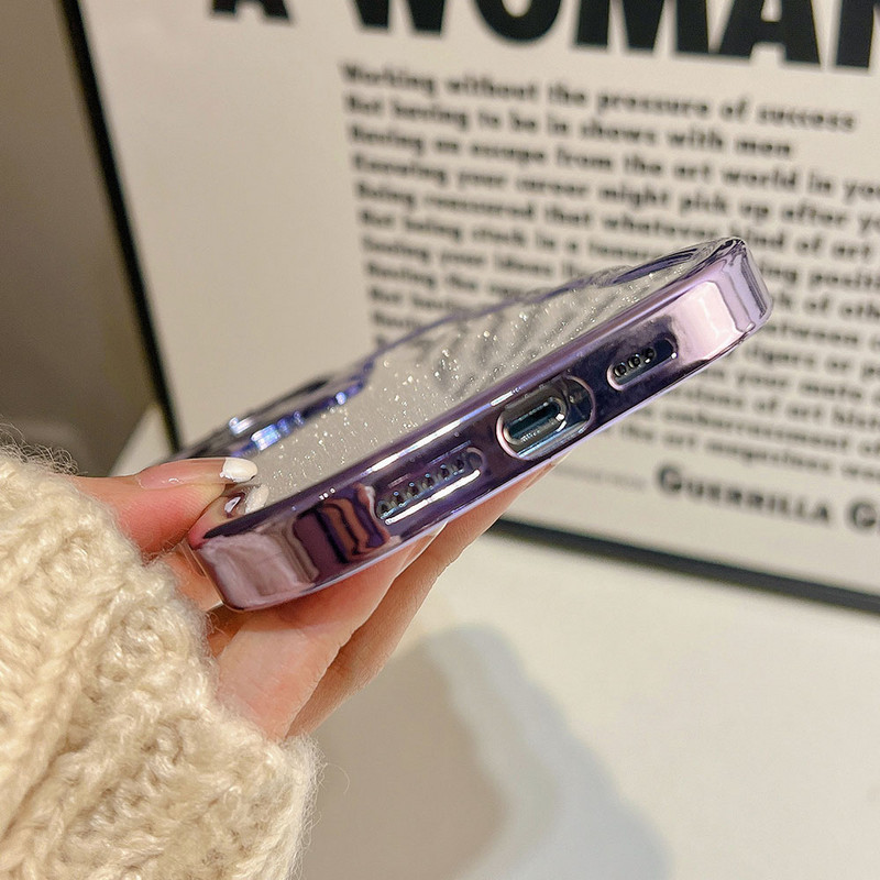 Μόδα ηλεκτρολυτικές θήκες τηλεφώνου για iPhone 14 Plus 13 12 11 Pro Max XS XR 14Pro 13Pro 12Pro Glitter TPU κάλυμμα