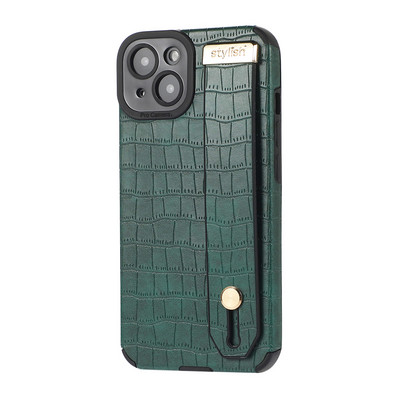 Luxus krokodilmintás csuklópántos tok iPhone 12 11 Pro Max 13Pro Max Xs Max XR 7 8 Plus SE puha telefontartóhoz