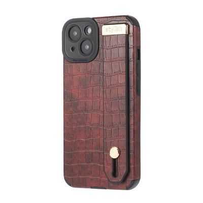 Luxus krokodilmintás csuklópántos tok iPhone 12 11 Pro Max 13Pro Max Xs Max XR 7 8 Plus SE puha telefontartóhoz