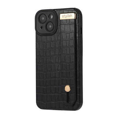 Luxus krokodilmintás csuklópántos tok iPhone 12 11 Pro Max 13Pro Max Xs Max XR 7 8 Plus SE puha telefontartóhoz