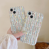 Μόδα Πολύχρωμη υφασμάτινη θήκη τηλεφώνου για iphone 14 Plus 13 12 11 Pro MAX 14Plus 12Pro 13Pro 14 Pro MAX μαλακή σιλικόνη TPU Μαλακό κάλυμμα