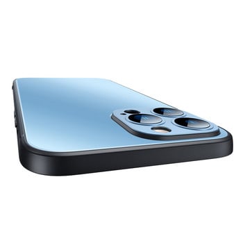 Εξαιρετικά λεπτή ματ θήκη τηλεφώνου για iPhone 13 12 Mini 11 Pro Max Slim PC + TPU Μεταλλικός φακός Προστατευτικό κάλυμμα κατά της πτώσης