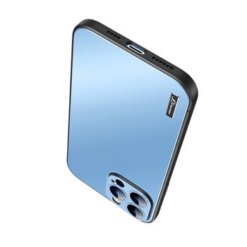 Ултра тънък матов калъф за телефон за iPhone 13 12 Mini 11 Pro Max Тънък компютър + TPU метална леща Защитно покритие против падане