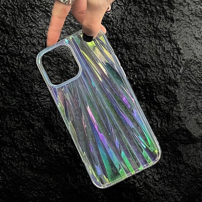 Θήκη τηλεφώνου Fashion Crinkle με σχέδιο για iphone 13 12 11 Pro Max 12Pro 13Pro 11Pro πολύχρωμο μαλακό πίσω κάλυμμα TPU