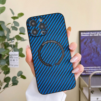 Prabangus anglies pluošto odinis telefono dėklas, skirtas iPhone 13 12 11 Pro Max XS MAX XR X 13Pro su magnetinio patrauklumo dizaino galinis dangtelis