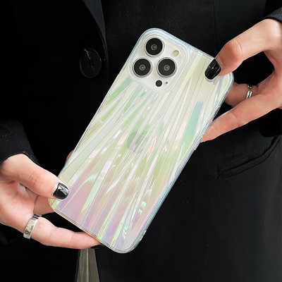 Θήκη τηλεφώνου για iPhone 13 Pro Max 11 12 Pro Max 13Pro Luxury INS Style Plating Κουρτίνες με λέιζερ Μαλακό κάλυμμα προφυλακτήρα