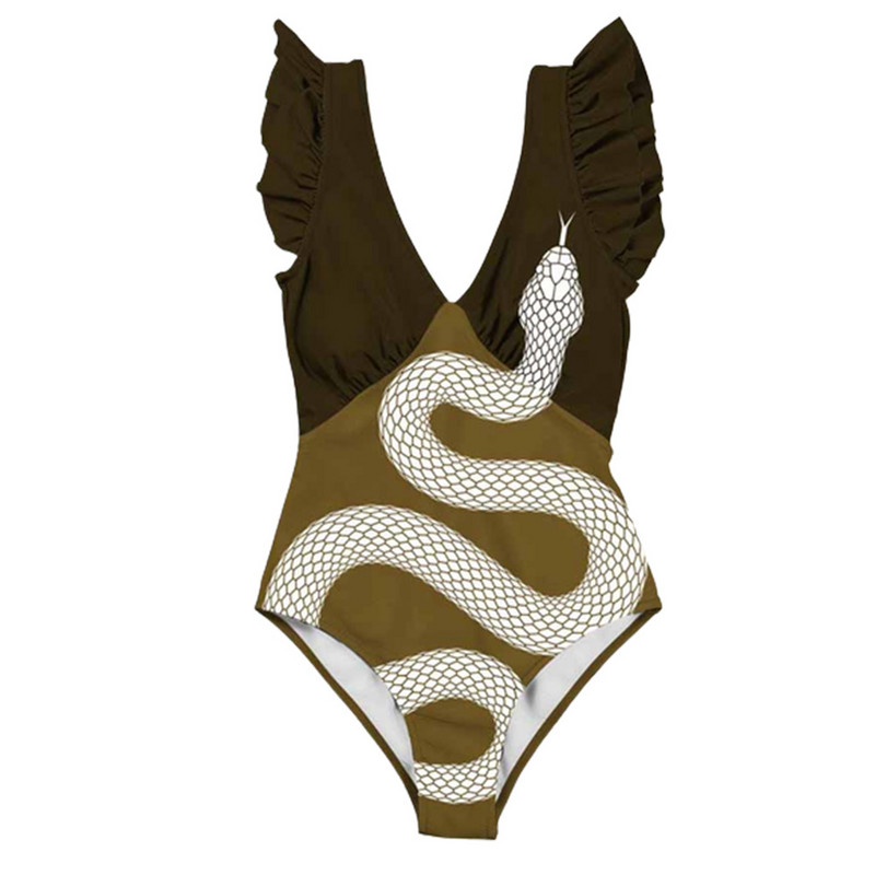 Ženski retro zeleni kupaći kostim Ženski bikini 2022 Monokini komplet Push Up egzotični, elegantni seksi odijelo veće veličine Žensko visoko struka R