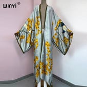 Europa WINYI nova tunika bikini slatka ženska ružičasta boho kardigan ušivena Koktel seksi Boho Maxi praznični šišmiš rukav KIMONO mujer