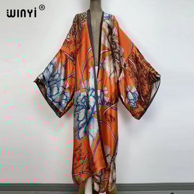 Europa WINYI nova tunika bikini slatka ženska ružičasta boho kardigan ušivena Koktel seksi Boho Maxi praznični šišmiš rukav KIMONO mujer