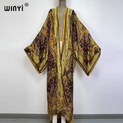 Europa WINYI nova tunika bikini slatka ženska ružičasta boho kardigan ušivena Koktel seksi Boho Maxi praznični šišmiš rukav KIMONO mujer