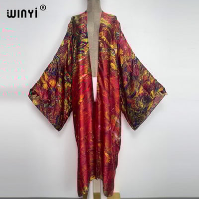 Europa WINYI nova tunika bikini slatka ženska ružičasta boho kardigan ušivena Koktel seksi Boho Maxi praznični šišmiš rukav KIMONO mujer