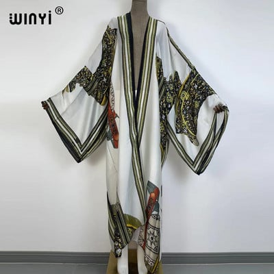 Europa WINYI nova tunika bikini slatka ženska ružičasta boho kardigan ušivena Koktel seksi Boho Maxi praznični šišmiš rukav KIMONO mujer