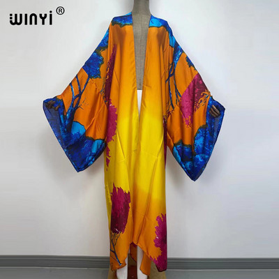 Europa WINYI nova tunika bikini slatka ženska ružičasta boho kardigan ušivena Koktel seksi Boho Maxi praznični šišmiš rukav KIMONO mujer