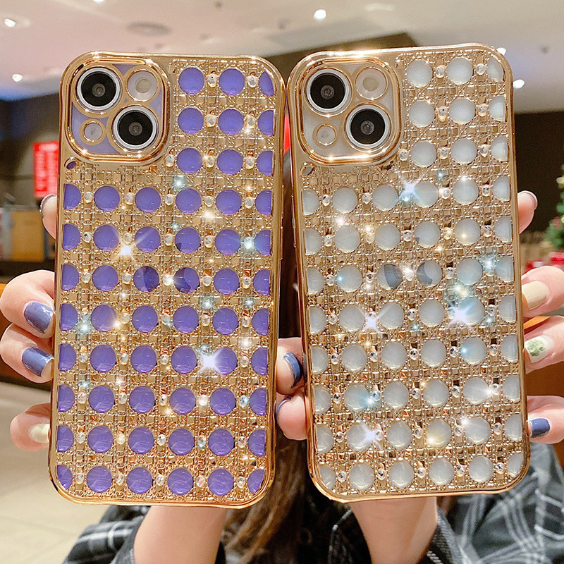Για iphone 13 Πολυτελής γκλίτερ θήκη Bling Rhinestone για iPhone 11 12 13 Pro Max XS XR X 7 8 Plus Μαλακό κάλυμμα προφυλακτήρα τηλεφώνου