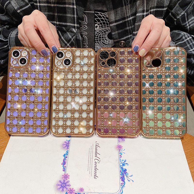 Για iphone 13 Πολυτελής γκλίτερ θήκη Bling Rhinestone για iPhone 11 12 13 Pro Max XS XR X 7 8 Plus Μαλακό κάλυμμα προφυλακτήρα τηλεφώνου