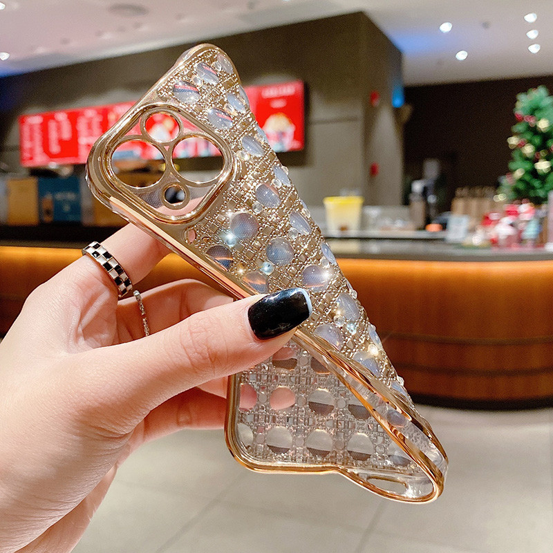Για iphone 13 Πολυτελής γκλίτερ θήκη Bling Rhinestone για iPhone 11 12 13 Pro Max XS XR X 7 8 Plus Μαλακό κάλυμμα προφυλακτήρα τηλεφώνου