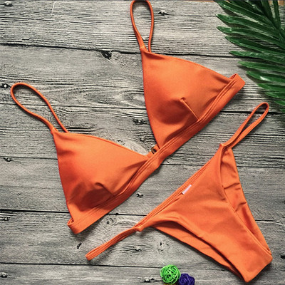 Seksi mikro tanga bikini ženski kupaći kostim Ženski kupaći kostim Dvodijelni bikini set Brazilian Bather Push Up kupaći kostim Swim Lady